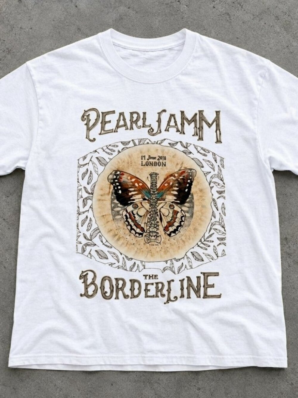 Pearl Jam The Borderline Butterfly Graphic tee